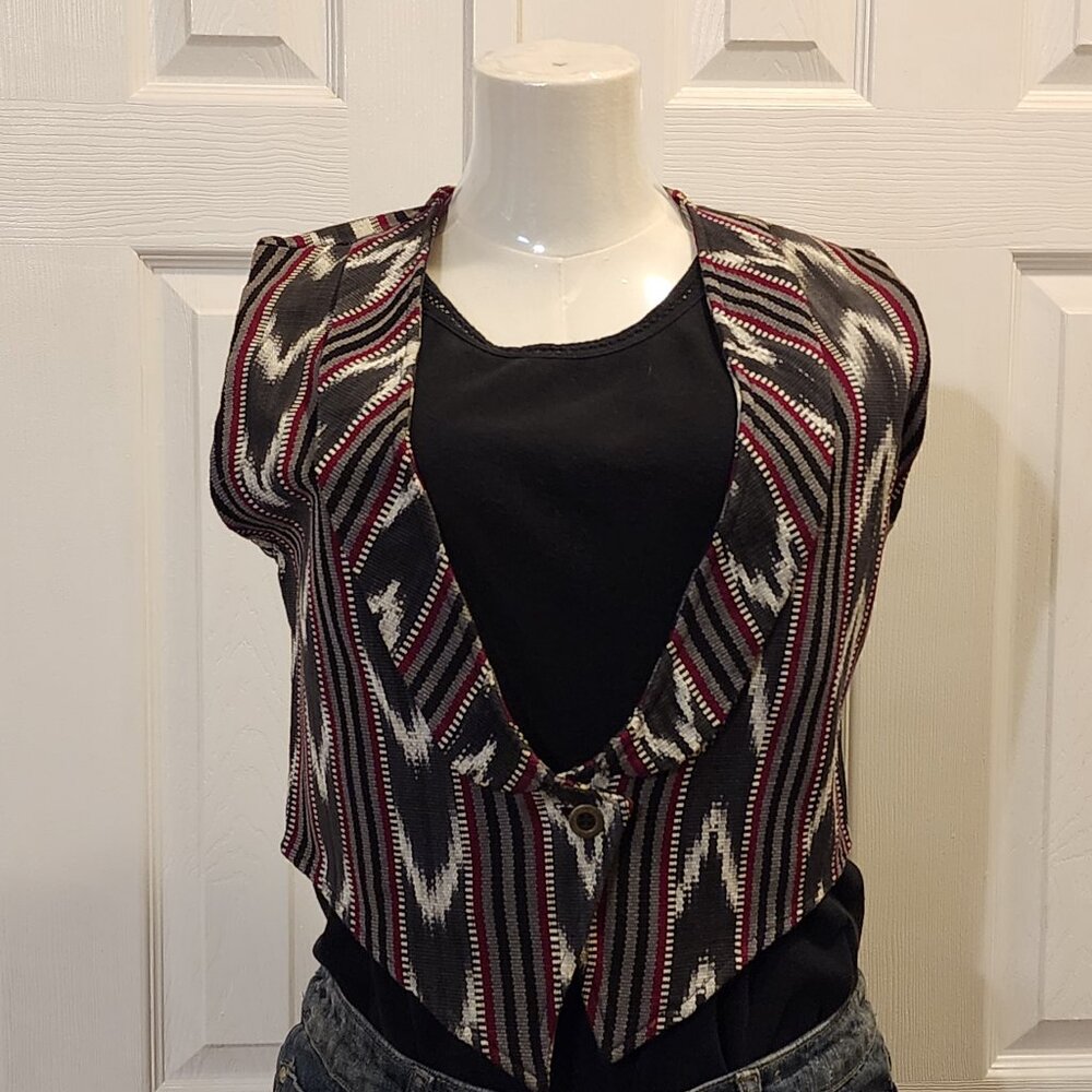 Southwest style patterned vest